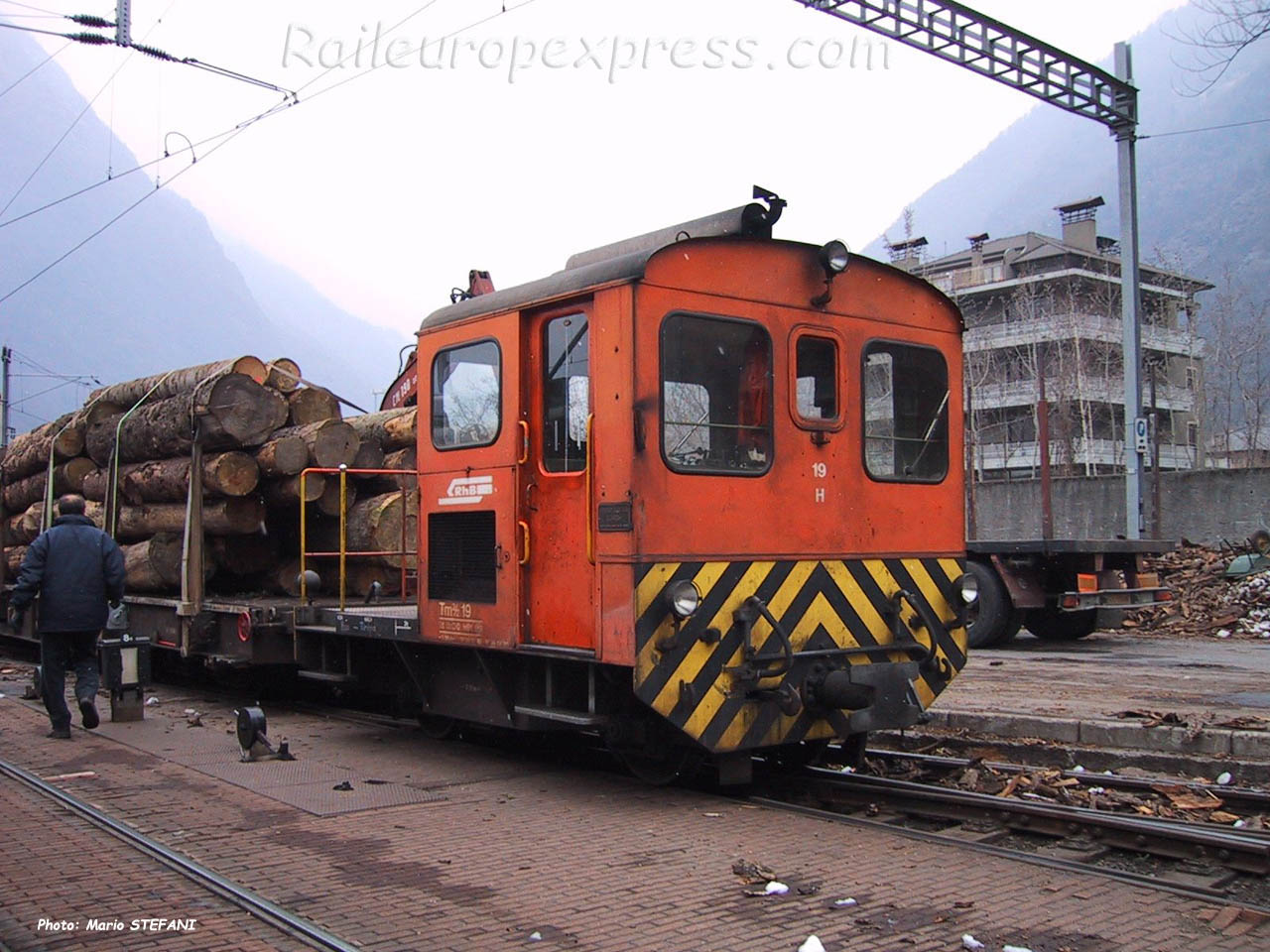 Tm 2/2 19 RhB à Tirano (CH)