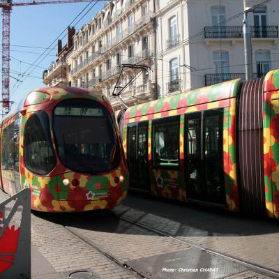 Tram ligne 2 à Montpellier (F-34)