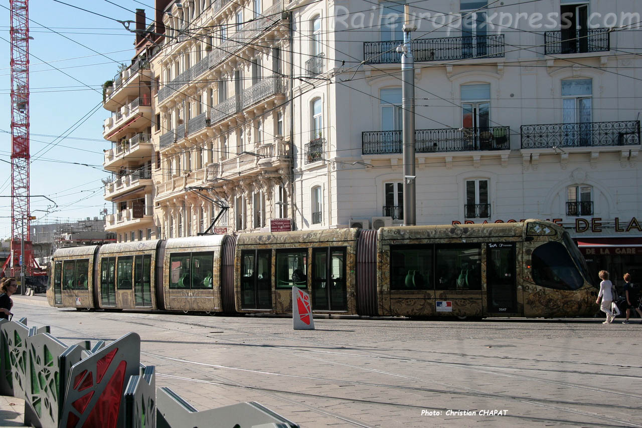 Tram ligne 4 à Montpellier (F-34)