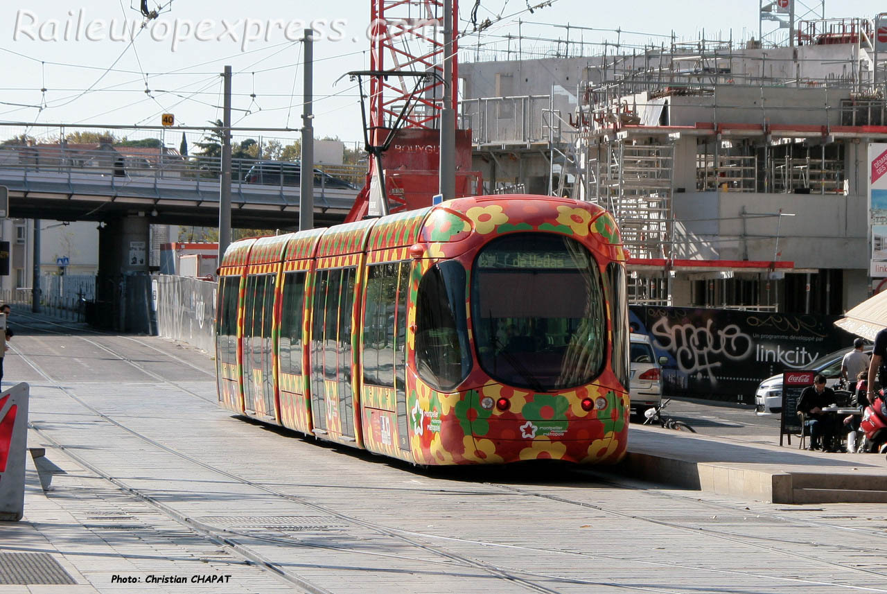 Tramway ligne 2 à Montpellier (F-34)