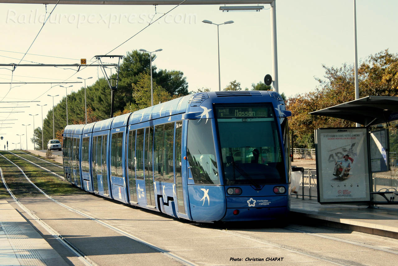 Tramway ligne 1 à Montpellier (F-34)