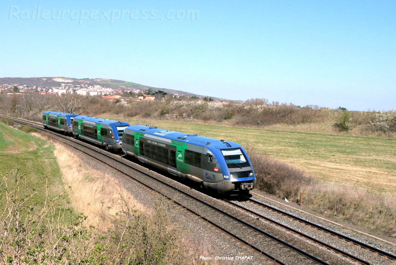 UM d'X 73500 SNCF le Cendre Orcet (F-63)