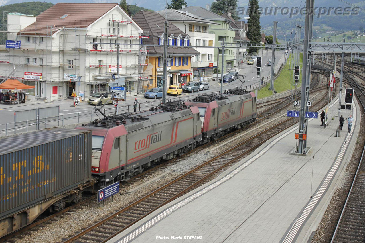 UM de 186 Crossrail à Spiez (CH)