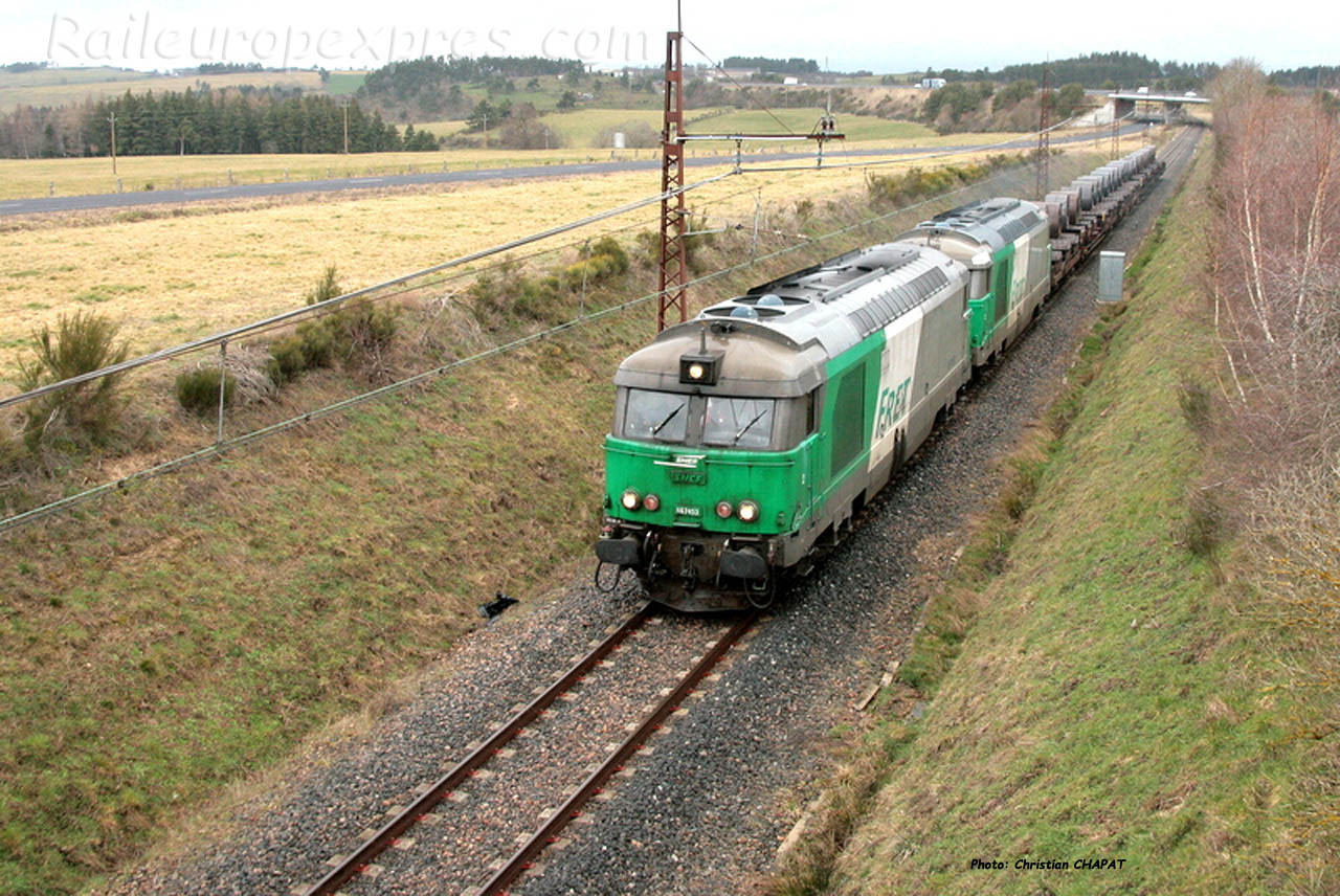 UM de BB 67400 SNCF près de Loubaresse (F-15)