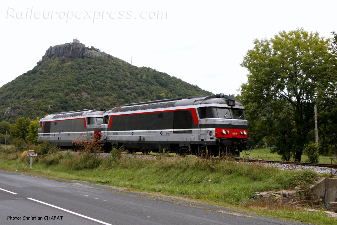 UM de BB 67400 SNCF à Massiac (F-15)