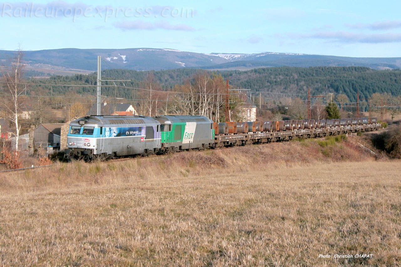 UM de BB 67400 SNCF à Ruynes en Margeride (F-15)