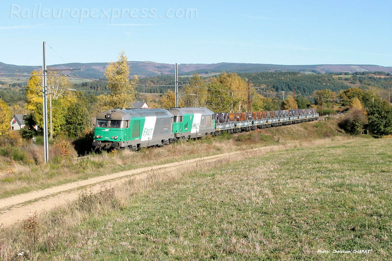 UM de BB 67400 SNCF à Ruynes en Margeride (F-15)