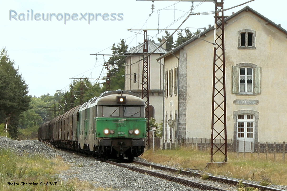 UM de BB 67400 SNCF à Ruynes en Margeride (F-15)