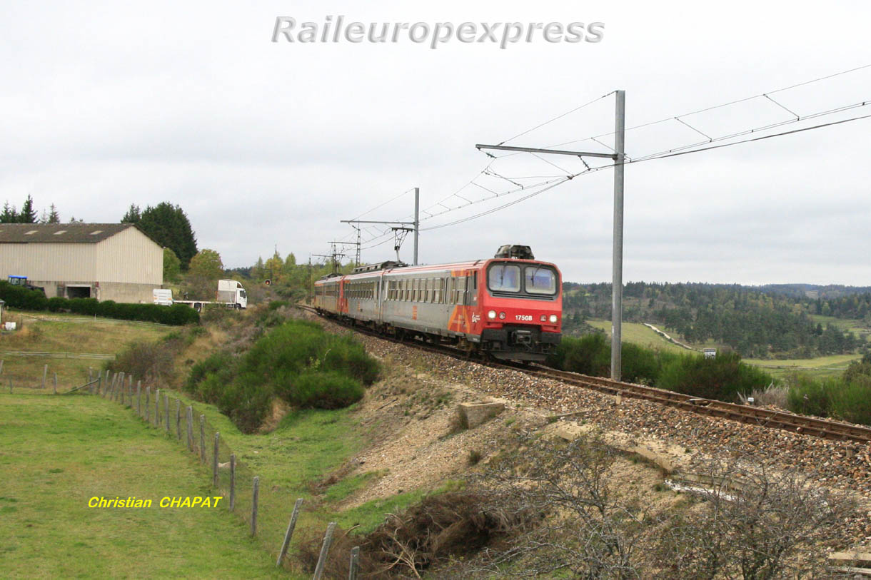 UM de Z 7500 sur la ligne des Causses