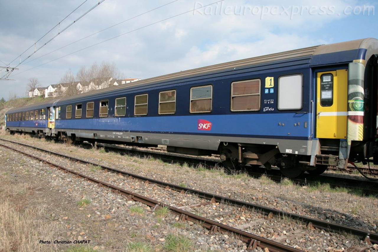 Voitures Lunéa SNCF à Saint Flour (F-15)