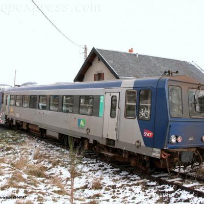 X 2233 du CFHA ex SNCF à Allanche (F-15)