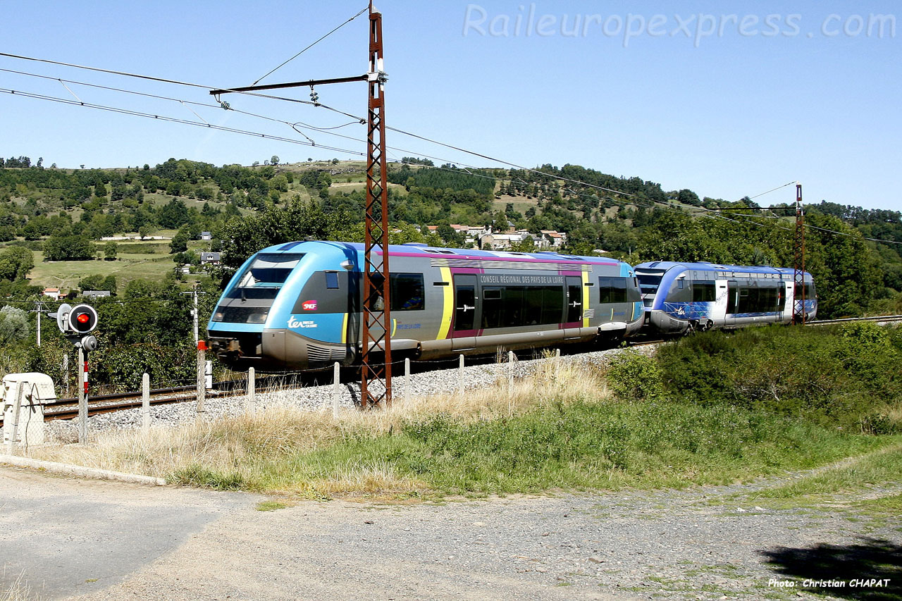 X 73500 SNCF à Andelat (F-15)