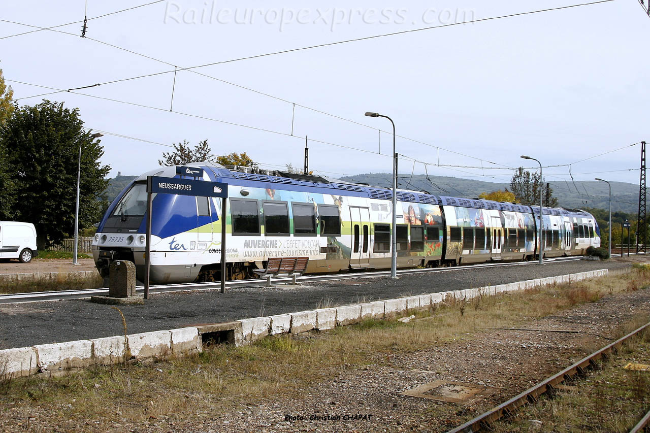 X 76725 SNCF à Neussargues (F-15)