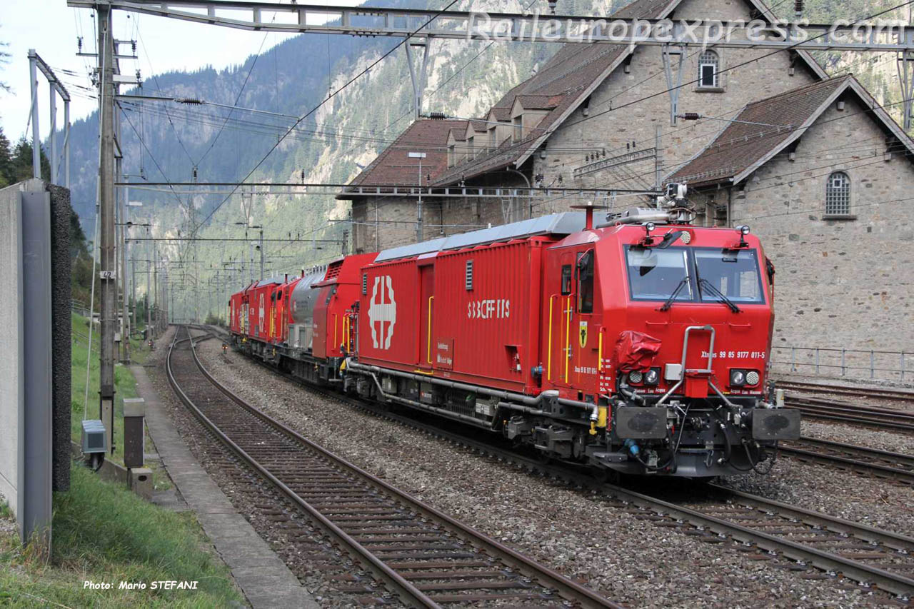 XTmass 9177 011-5 CFF à Goeschenen (CH)