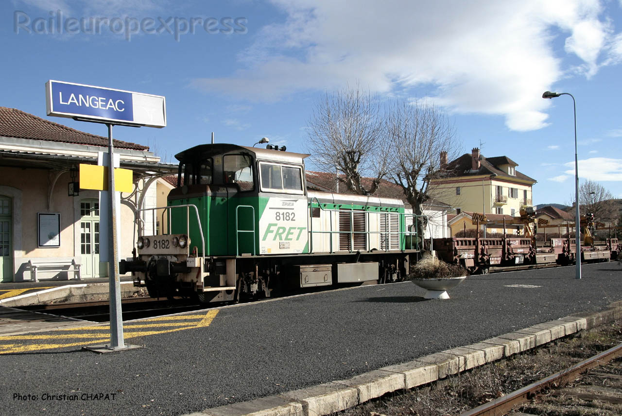 Y 8182 SNCF à Langeac (F-43)