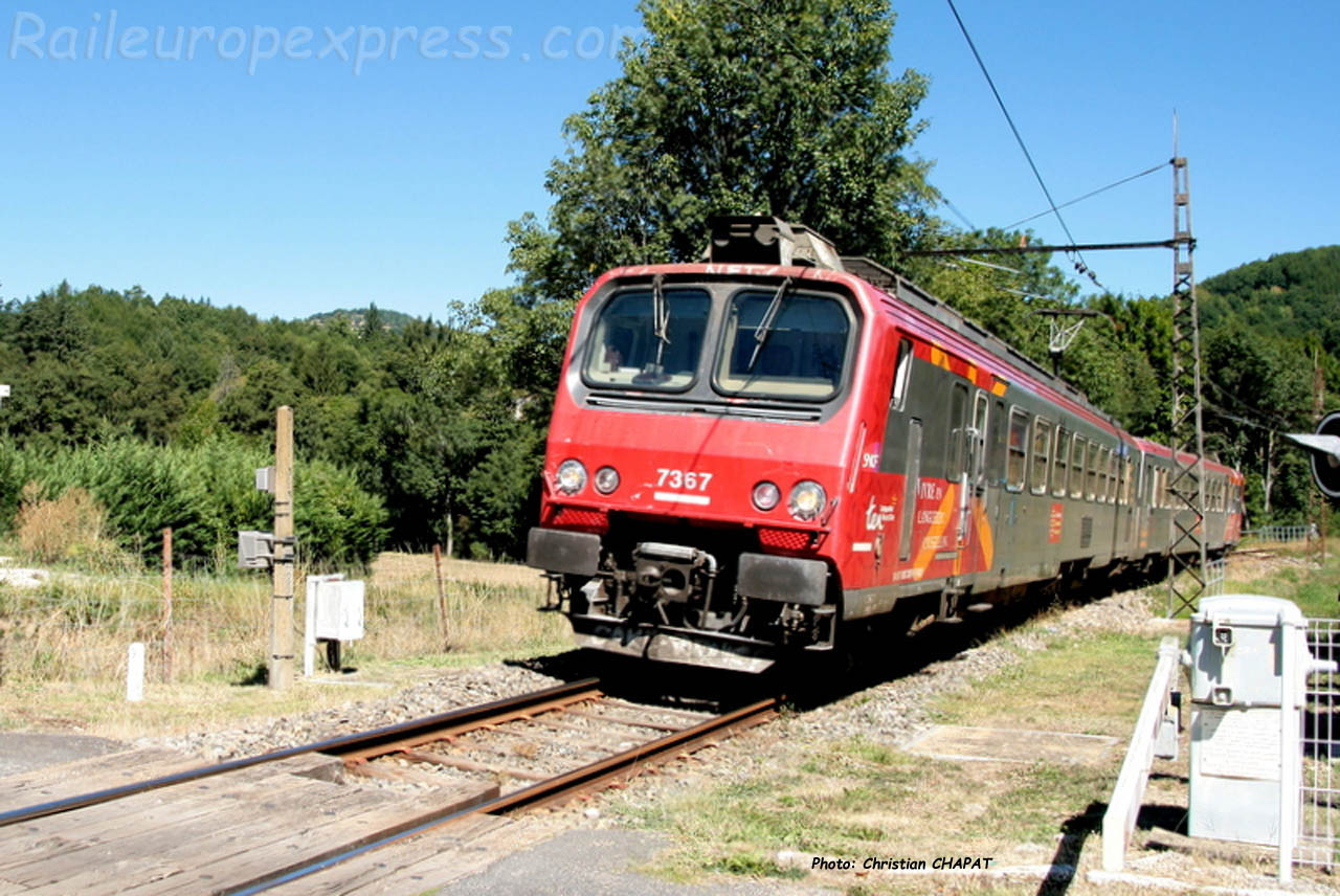 Z 7367 SNCF à Lescure de Banassac (F-48)