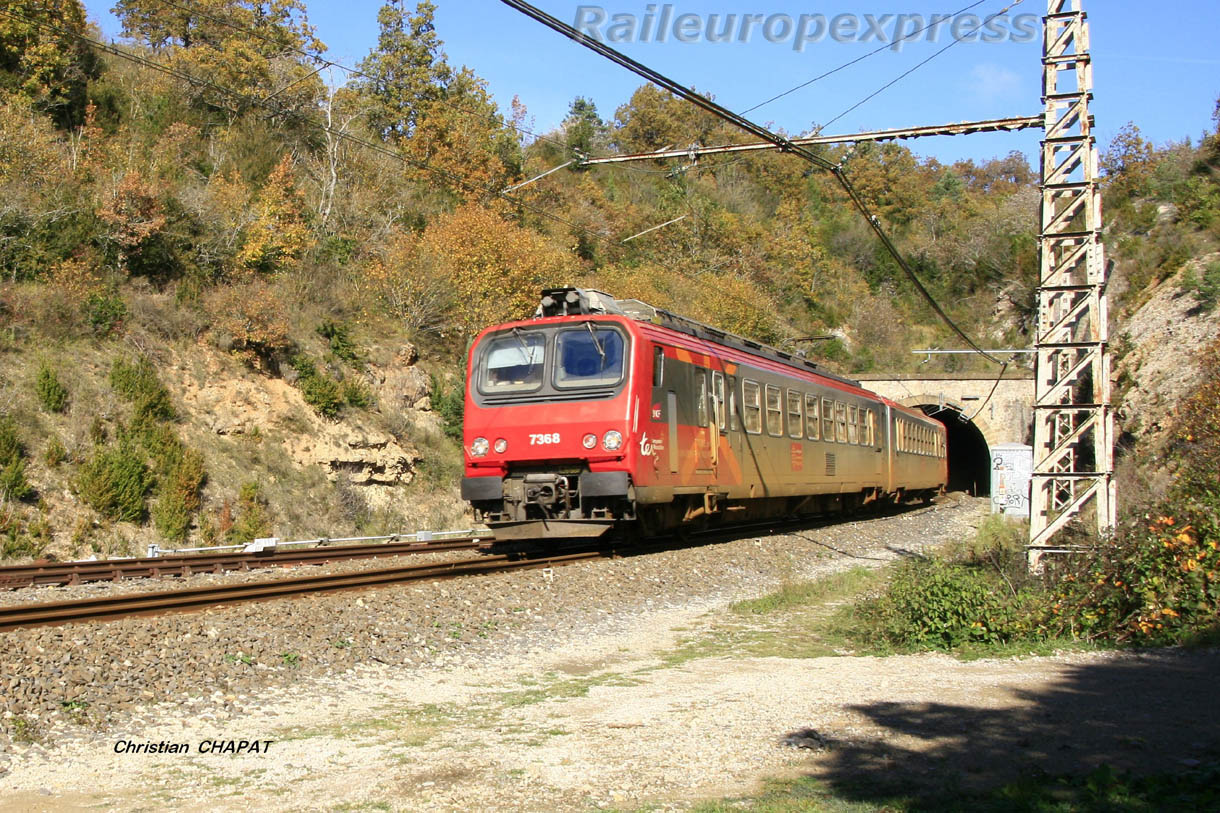 Z 7368 SNCF sur la ligne des Causses