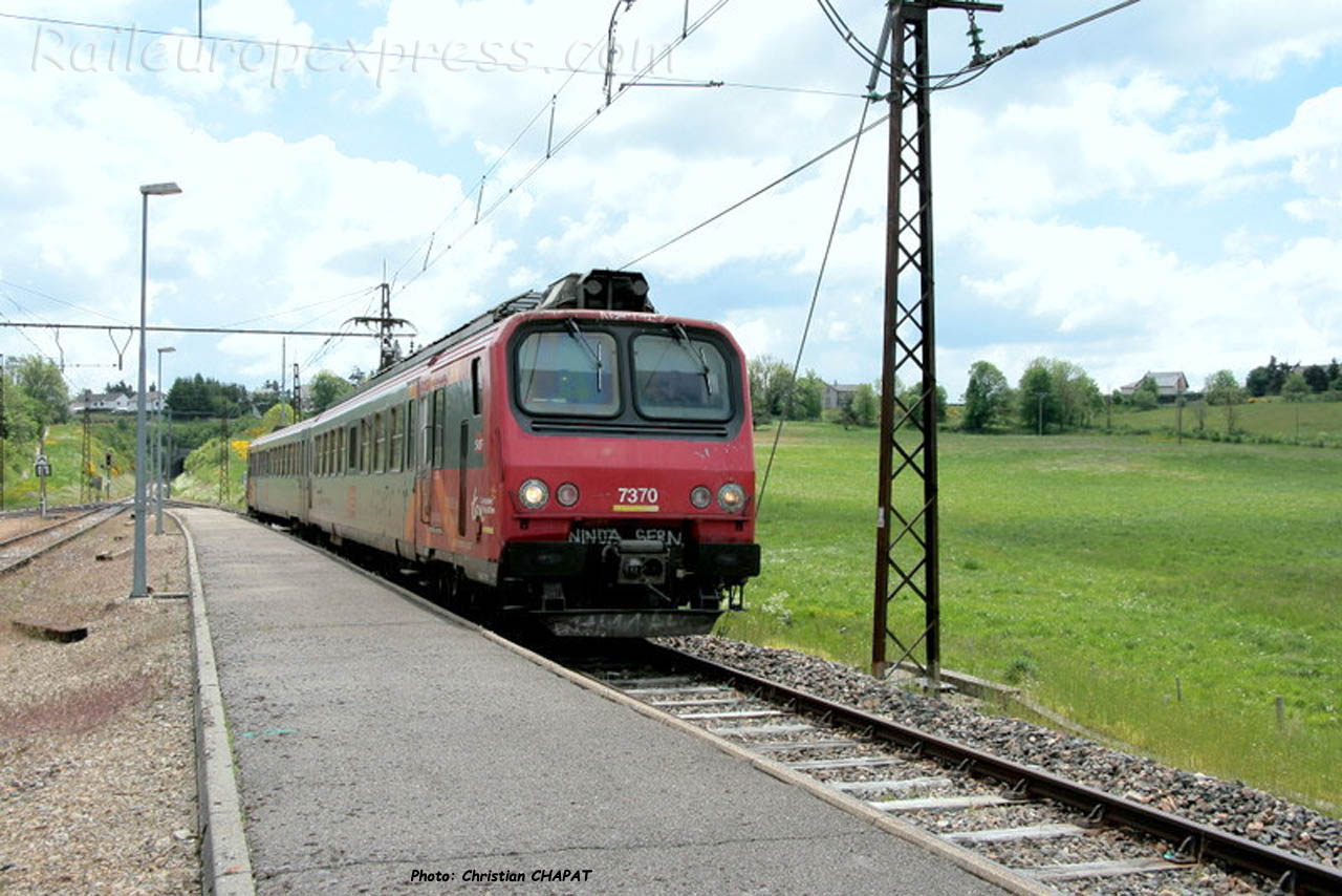 Z 7370 SNCF à Aumont-Aubrac (F-48)