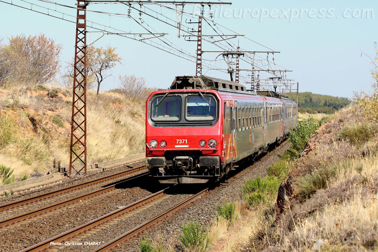 Z 7371 SNCF à Conilhac-Corbières (F-11)